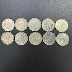 B011-148　日本古銭　１００円　１０枚　オリンピック