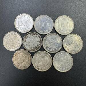 B011-154　日本古銭　１００円　１０枚　オリンピック