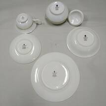 F41(012)-716/TM12000　WEDGWOOD カップ＆ソーサー、プレート等 食器まとめ　Bone China COLUMBIA SAGE GREEN　ウェッジウッド_画像2