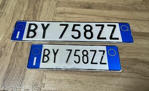  Italy. number plate, front after pair set! the truth thing, valuable . pair.!! love car Alpha Romeo optimum.!!