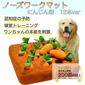 12本 ノーズワーク 犬 おもちゃ にんじん 知育トイ　マット　ペット A1