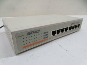 ★BUFFALO LSW-GT-8C スイッチングハブ 8ポート Switching Hub Giga 1000BASE-T バッファロー PC用品 アダプター付き USED 88321★！！