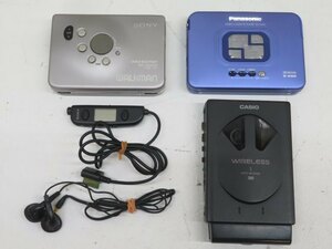 3台セット★SONY/Panasonic/CASIO WM-EX707/RQ-SX50/NA-PW5 カセットプレーヤー ソニー パナソニック カシオ USED 88471★！！