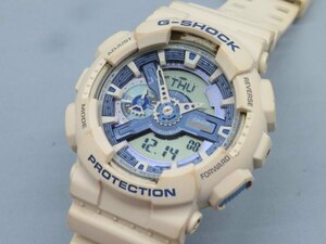 ★CASIO GA-110WB 腕時計 G-SHOCK クォーツ ビッグフェイス アナデジ カシオ Gショック 電池交換済み 88787★！！