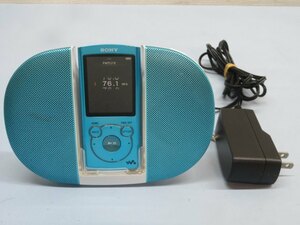 16GB◎SONY NW-S765 オーディオプレーヤー ブルー WALKMAN スピーカー付充電スタンド アダプター付き ウォークマン ソニー 動作品 88934◎