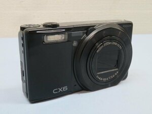 1000万画素◎RICOH CX6 デジタルカメラ ブラック リコー バッテリーなし USED 88938◎！！