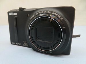 1210万画素★Nikon COOLPIX S9100 コンパクトデジタルカメラ ノーブルブラック ニコン クールピクス ジャンク USED 89216★！！