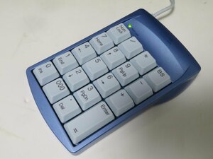 ★LOAS TNK-SU214MBL USBテンキーボード 有線 ロアス PC用品 動作品 89235★！！