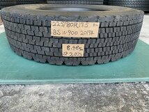 1円スタート 332 ブリヂストン 225/80R17.5 BS W900 2019年製_画像1