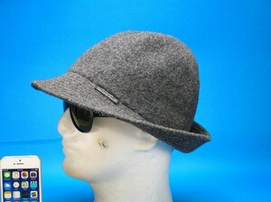 モンベル montbell ♪ウール100％ フェルト ショートブリムハット Unisex グレー Gray L-size 58㎝～60㎝ ワッチ帽子 4051■郵便送料:350円