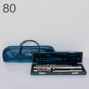 11A100 YAMAHA ヤマハ フルート 楽器 YFL43シルバー silver 管楽器 音楽 ハードケース付 ソフトケース付
