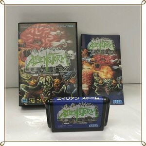 動作未確認 メガドライブ エイリアンストーム 箱 説明書 セガ アクション SEGA ALIEN STORM MEGA DRIVE カセット ソフト