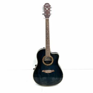 D047-W11-299 Aria アリア Legend MODEL AMB-30 BLS エレクトリックギター エレアコ ギター 弦楽器 楽器 音楽 緑系 音出し確認済み①