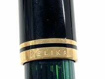 E008-I55-373 ★ PELIKAN ペリカン 万年筆 W.-GERMANY 14C-585 刻印 ブラックｘゴールド 文房具 筆記用具 ①_画像9