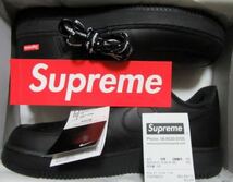 28cm Supreme × NIKE Air Force 1 Low Black US10 シュプリーム ナイキ エアフォース 1 黒Box Logo Sticker付 Tee SB Dunk CU9225-001_画像2