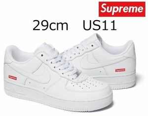 29cm Supreme × NIKE Air Force 1 Low White US11 Supreme Nike Air Force 1 Box Logo Sticker attaching Tee T-shirt SB Dunk CU9225-100