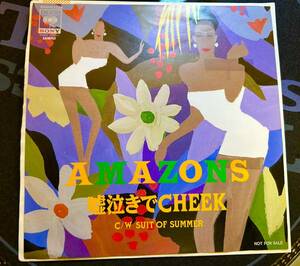 激レア盤！アマゾンズ/嘘泣きでCHEEK ※ラベルに曲名書きあり。