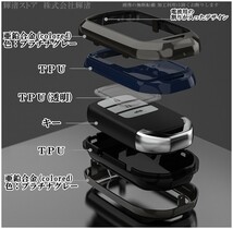 新品即決 ホンダ メタル TPU スマートキーケース キーカバー フィット フリード インサイト ヴェゼル CR-Z ステップワゴン シャトル CR-V_画像3