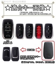 新品即決 トヨタ メタル カーボン調 スマートキーケース キーカバー 60系プリウス ハリアー ノア ヴォクシー アルファード ヴェルファイア_画像2