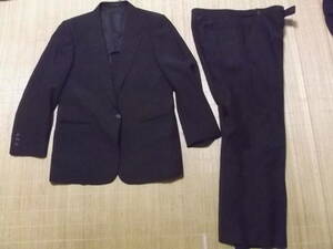 まとめて即決！160㎝用　LEVENS　シングルブラックフォーマル礼服喪服スーツA6