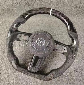 ★送料無料 Mazda CX-30 DMEP DMEJ3P DM8P DMFP リアルカーボン パンチングレザー AirbagCoverincludedく/Steering Steering