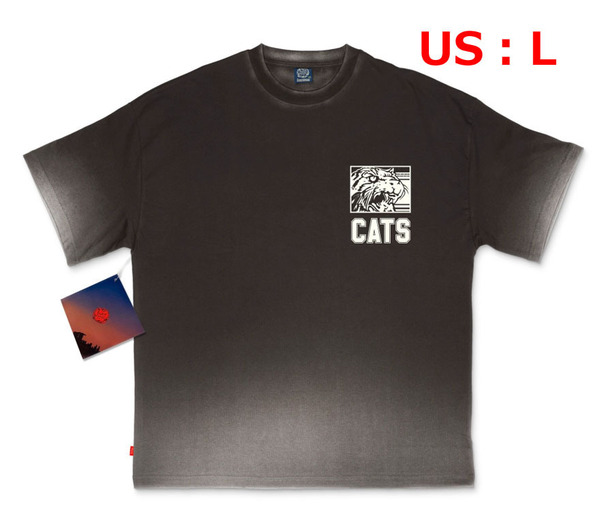 【新品・送料無料】L Foxtrot Uniform CatsFade-awayTee 黒 タイガーダンクTシャツ KentuckyWildCatsケンタッキーワイルドキャッツ