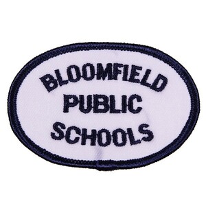 EF135 BLOOMFIELD PUBLIC SCHOOLS テキスト系 ワッペン パッチ ロゴ エンブレム アメリカ 米国 USA 輸入雑貨