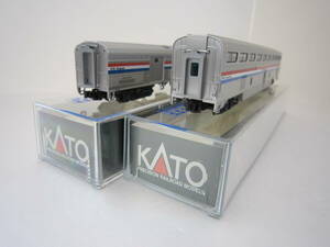 KATO Step Down Coach & Baggage Car Amtrak Phase Ⅲ(N)