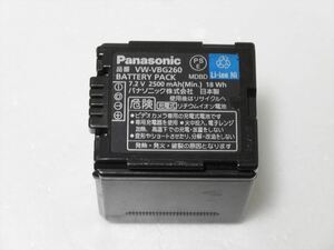 Panasonic 純正 バッテリーパック VW-VBG260 パナソニック 電池 送料300円　ud7dr