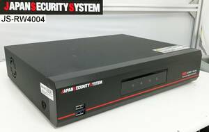 JAPAN SECURITY SYSTEM 4K対応PoE給電方式 4ch ネットワークビデオレコーダー JS-RW4004 日本防犯システム 即日発送【H23122502】