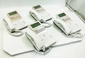 NTT スマートネットコミュニティシステム αA1 電話機 A1-18STEL-(B1)(W) x4台セット 即日発送 1週間返品保証【H23061417】
