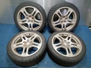 ★7.5-8分山★20年製★ NANKANG ICE ACTIVA AW-1 215/45R17　スバル レガシィ純正 17×7J +55 5H-100 4本セット スタッドレス　A1210