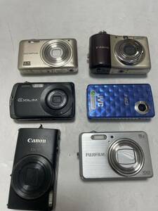 未確認デジタルカメラ JVC FUJIFILM J150W CASIO Canon IXY650 A1000is OLYMPUS 6台まとめて売る