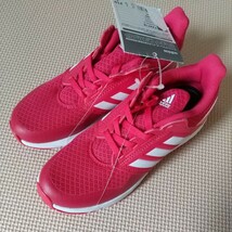 【adidas】アディダスファイトK パワーピンク キッズスニーカー FX4718 21.0cm 運動靴 ランニングシューズ 女の子用_画像1