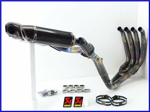 ★ 《W3》良品♪YZF-R1('09～'14) AKRAPOVIC レーシングライン 4-2-1-2 チタン/カーボン フルエキゾーストマフラー♪アクラポビッチ♪