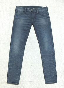 極上:ディーゼル.THAVAR-NE.スリムテーパード ジョグジーンズ 34(Used加工/JOGG JEANS/ストレッチ/スウェット デニム/W94股下84)