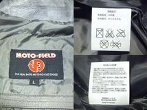 極上:MOTO FIELD(モトフィールド).レザー シングル ライダース L(レディース/上質.山羊革/肩41幅49丈57/バイカー/ツーリング/degner)_画像7