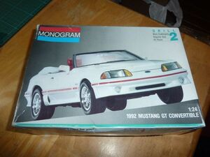 1/24 1992年型 フォード マスタングGT コンバーチブル　モノグラム　1992 MUSTANG GT CONVERTIBLE MONOGRAM