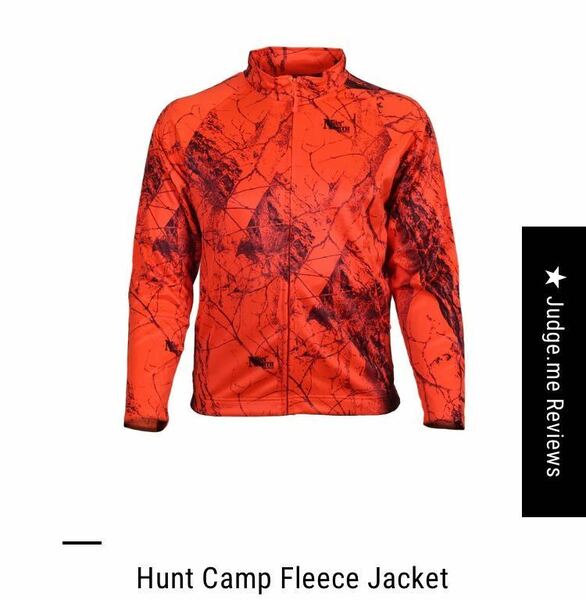 Gamehide】Hunt Camp オレンジ迷彩フリースジャケット: USサイズメンズM（日本L）: 狩猟 射撃 シューティング ハンティング オレンジカモ
