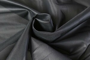 ♪ポリエステルトリコット 黒 巾：120cm♪特価5m[5196]35