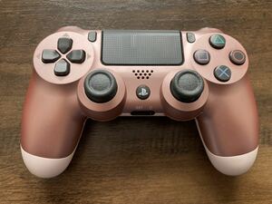 【中古稼働品】PS4 SONY PlayStation4 純正ワイヤレスコントローラー DUALSHOCK4 CUH-ZCT2J27 ローズ・ゴールド