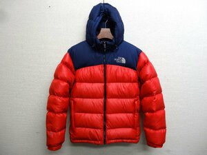 THE NORTH FACE ノースフェイス ヌプシ ダウンジャケット 700FP メンズ Lサイズ 正規品 レッド D4926