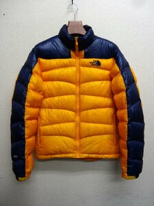 THE NORTH FACE ノースフェイス ダウンジャケット 800FP メンズ Lサイズ 正規品 イエロー D4972