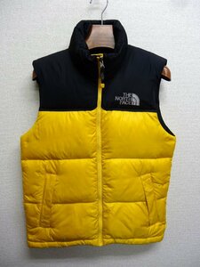 THE NORTH FACE ノースフェイス ヌプシ ダウン ベスト 700FP メンズ XSサイズ 正規品 イエロー D5362