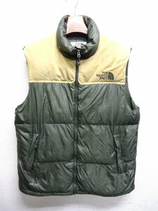 THE NORTH FACE ノースフェイス ヌプシ ダウン ベスト 700FP メンズ Lサイズ 正規品 カーキ D5418