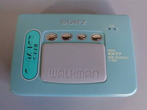 SONY WALKMAN WM-EX77　ポータブルカセットプレーヤー　＊1210-8　花のカラー　ミントグリーン