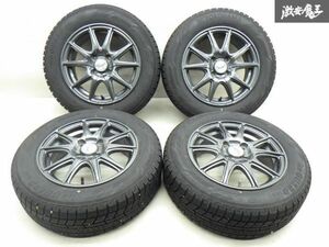 ●【溝あり】 YOKOHAMA ICE GUARD IG60 175/65R14 21y 22y 2本づつ A-TECH FINAL SPEED 14インチ 5.5J +45 PCD100 4H パッソ デミオ 棚S-4