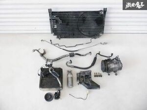 [ actual work remove!] Nissan original BNR32 Skyline GT-R RB26DETT A/C air conditioner kit condenser evaporator compressor shelves 2F-M