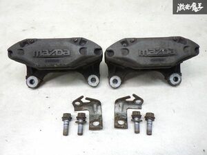 マツダ MAZDA 純正 FD3S RX-7 RX7 前期 16インチ フロント 4POT ブレーキ キャリパー左右 + キャリパーボルト ＆ ホースステー付 棚15-2