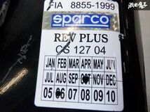 売り切り! SPARCO スパルコ REV PLUS フルバケ フルバケット シート 1脚 サイド止め FIA 8855-1999 シェルカット有 訳有品 棚2F-E-3_画像7